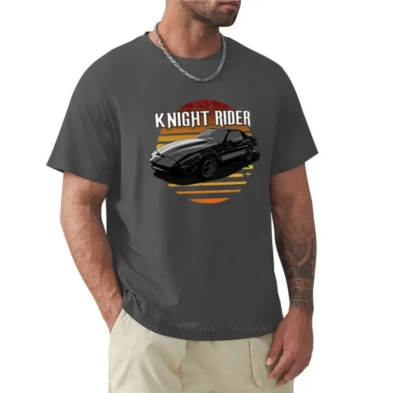 t-shirt men cotton Knight Rider KITT T-Shirt for a boy mens graphic tshirts hip hop summer for man Short Sleeve printing Cartoon