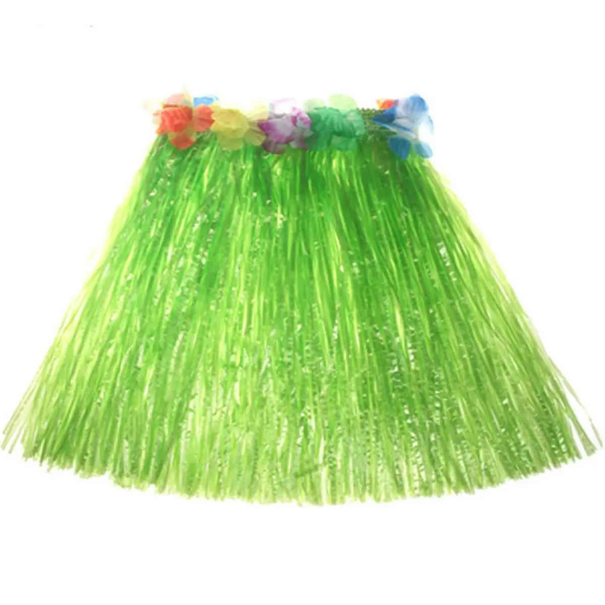 

Children's Adult Hawaii Grass Skirt Costume with Flower Dance Party Costume Cosplay Dress for Party Stage Performance 30cm
