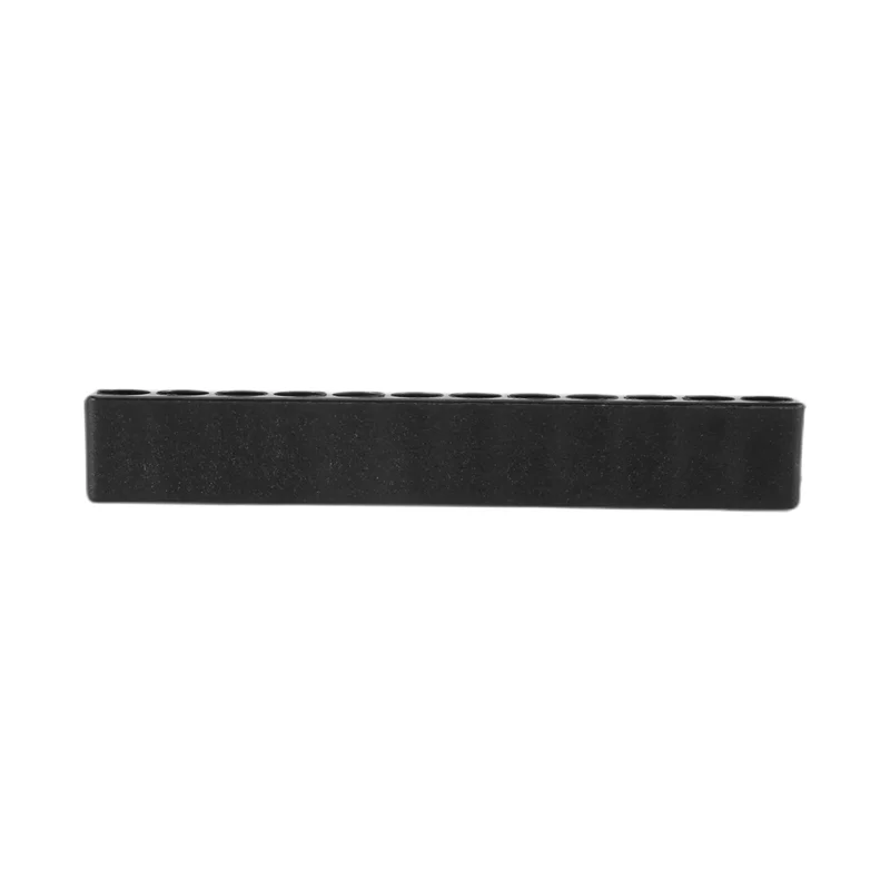 

A20F-50Pcs 12-Hole Screwdriver Bit Holder Box Block Black For Six Angle 6.35Mm Handle