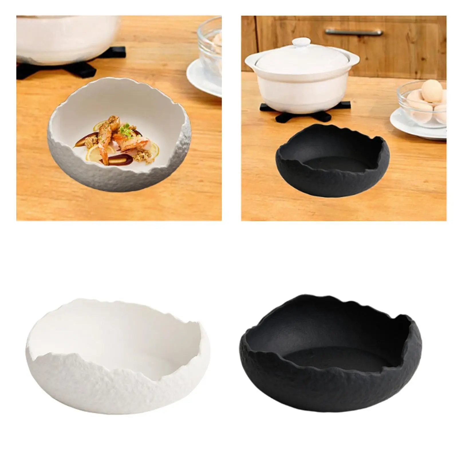 Irregular Japanese Ceramic Plate Multipurpose Dinnerware Stylish Appetizer Plate for Wedding Restaurant Breakfast