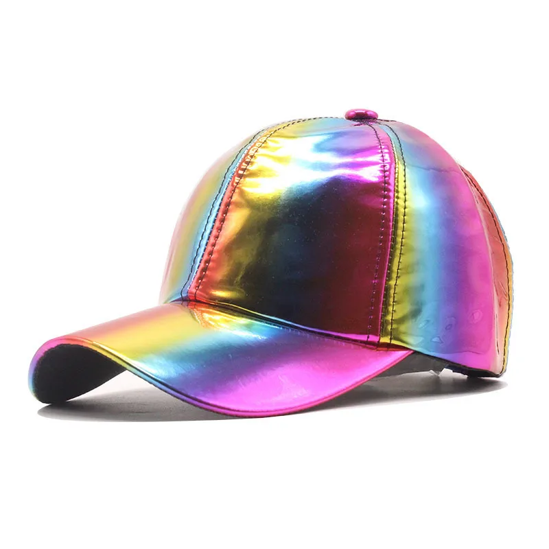 Rainbow Color Changing Baseball Cap Men Women Hip Hop Hat Back To The Future G-Dragon Kpop Fashion Streetwear