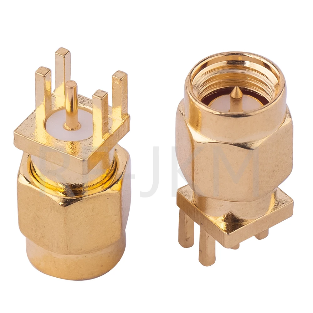 10Pcs SMA Stecker Weibliche Jack Adapter Solder Rand PCB Gerade rechtwinklig Berg RF Kupfer Stecker Steckdose – Detail 13