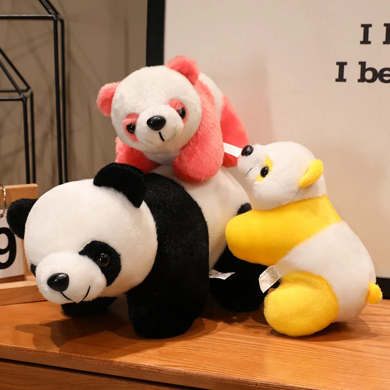 

20-70cm Kawaii Long Color Panda Plush Pillow Cute Stuffed Animals Plushies Doll Anime Simulation Soft Kids Toys Gifts Home Decor