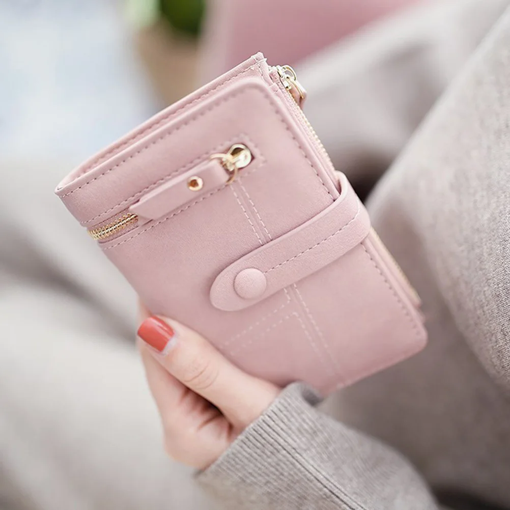 

1Pcs Women Coin Purse PU Small Zipper Bag Portable Change Wallet for Travel Business Shopping Storage Pouch Organizer