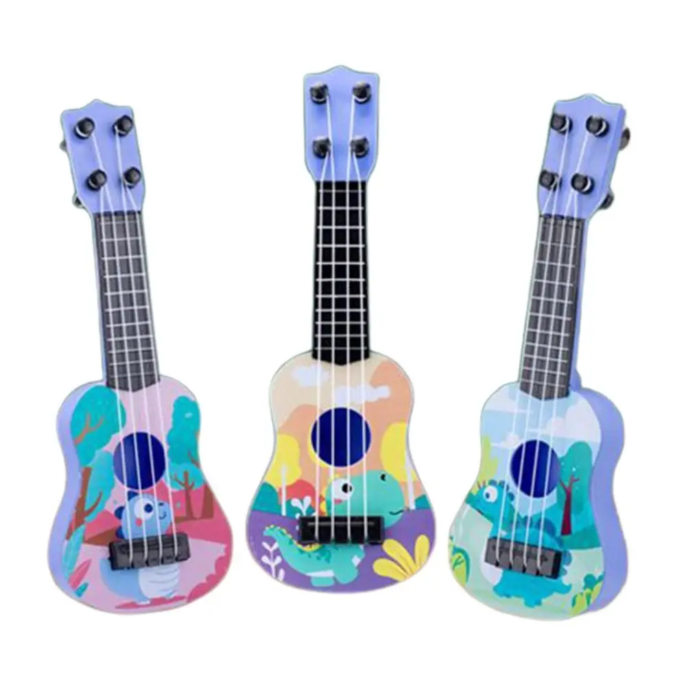 Ukulele Animal Ukulele Guitar Toy Adjustable String Knob Nylon Strings Simulation Ukulele Toy Durable 4 Strings Small Guitar Toy