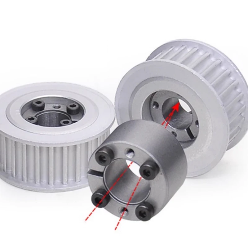 1PCS HTD 5M 48T/50T/60Teeth Timing Pulley Keyless Bushing Bore 5/6/8/9/10/11/12/14/15/16/17 - 32mm for Belt Width 10/15/20/25mm