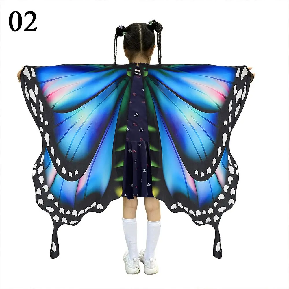 

Kids Decor Fairy Halloween Costume Cosplay Cloak Children Cape Girls Cloak Wings Shawl