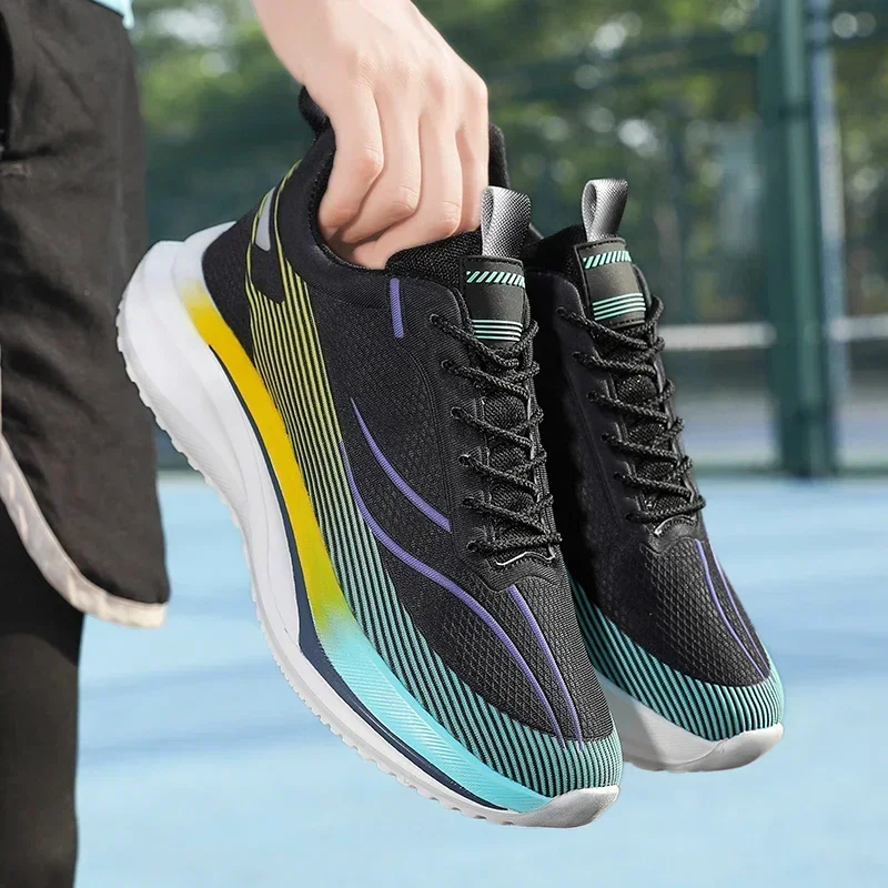 Sports Running Shoes2024 Summer Couple Style Friction Sound Real Explosive Carbon Board Fashionable Shock-absorbing Casual Shoes