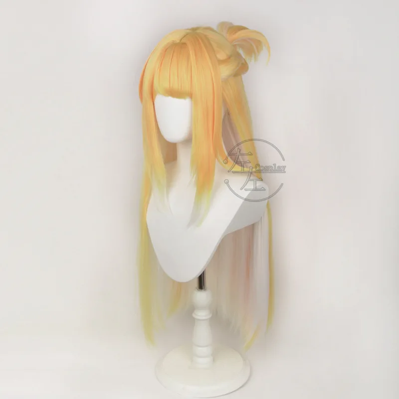 Pelucas Ju Fufu para mujer, juego Zenless Zone Zero, peluca de Cosplay de 75cm de largo, pelo sintético resistente al calor, pelucas de Cosplay Ju Fufu + gorro de peluca