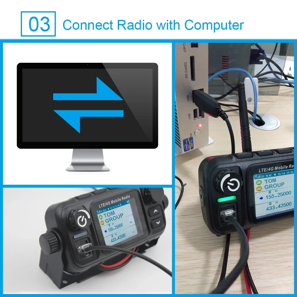 M-9900 เครื่องส่งรับวิทยุระยะไกลพร้อมฟังก์ชั่น GPS เครือข่ายวิทยุแฮม 2 ซิมการ์ด