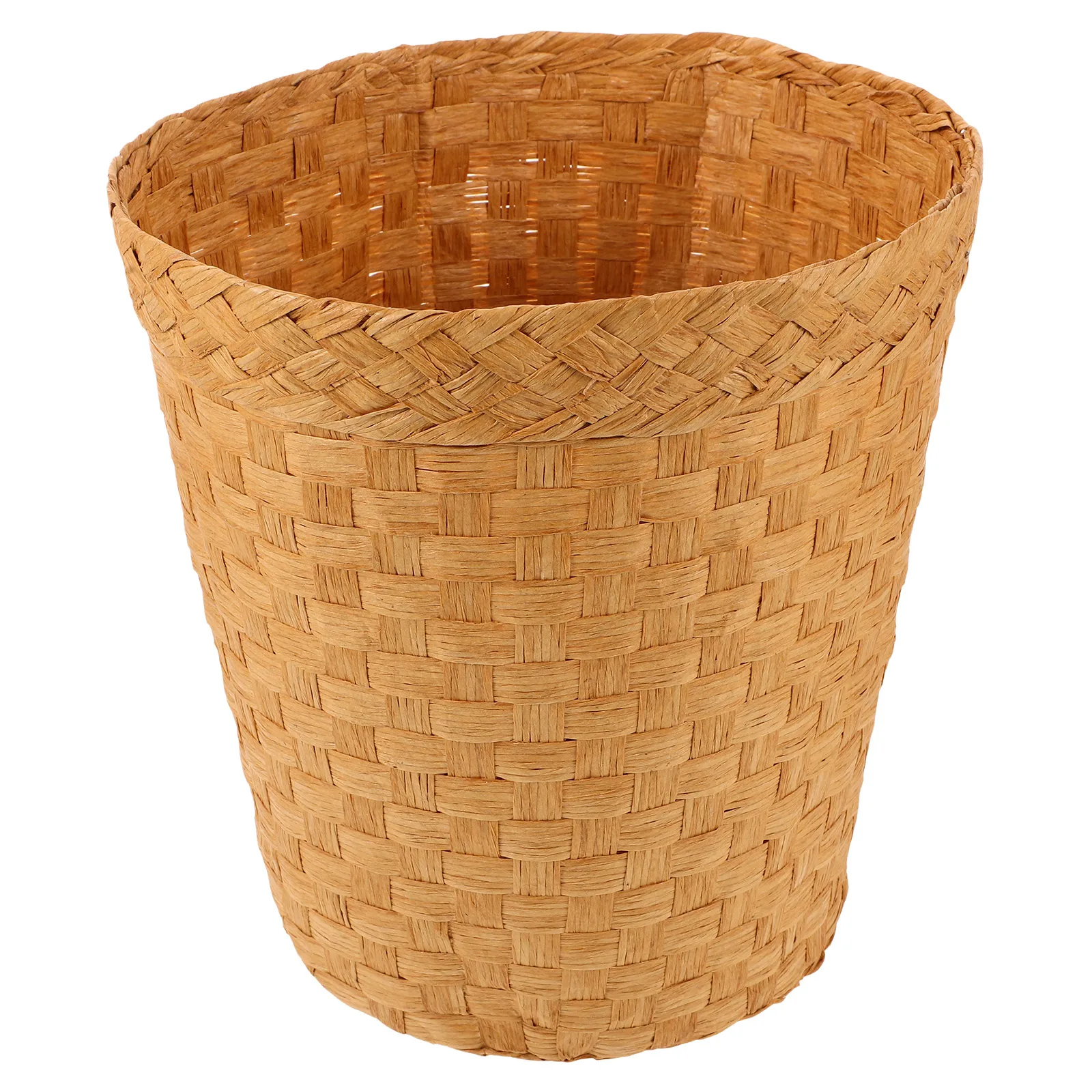 

Wicker Trash Can Rattan Portable Small Waste Basket for Bathroom Baby Woven Storage Baskets