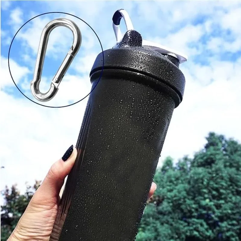 100-1Pcs Mini Carabiner Keychain Alluminum Alloy D-ring Buckle Spring Carabiner Snap Hook Clip Keychains Outdoor Camping Tool