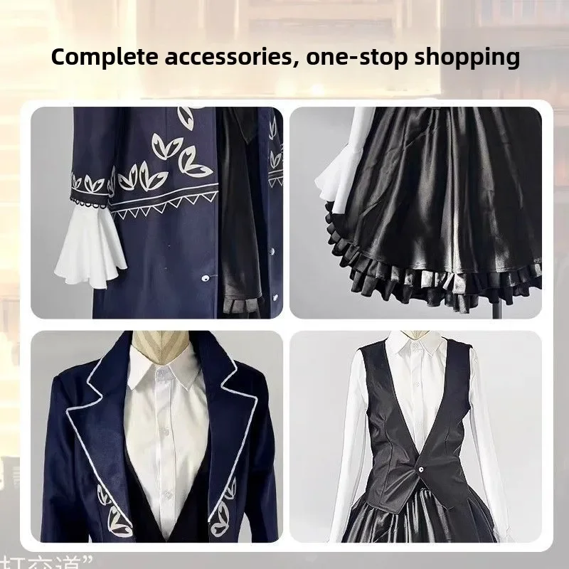 Bibliothèque de Ruina Angela Cosplay Costume manteau Long manteau Roleplay tenue de fête unisexe Anime Halloween tissu Premium