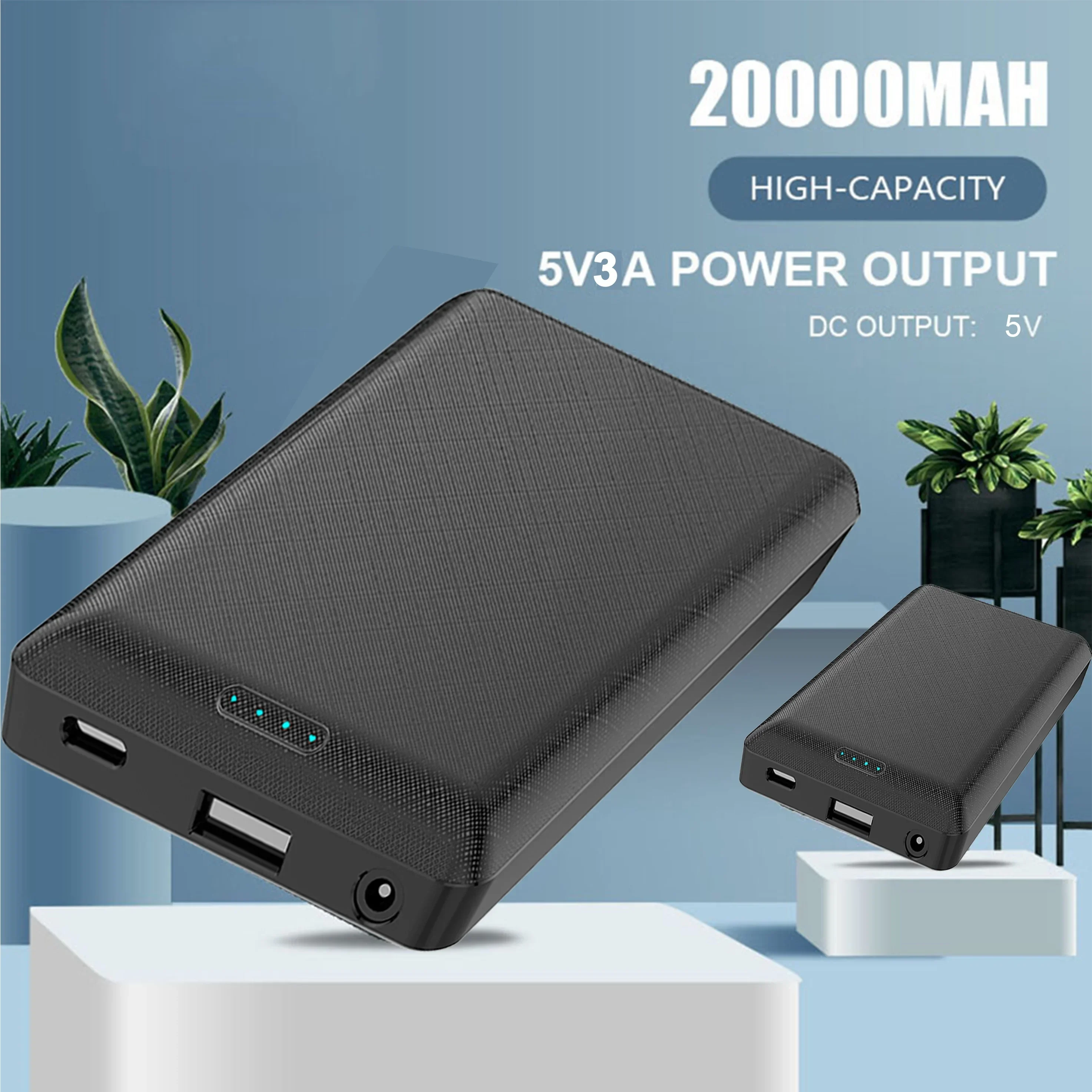 20000mAh Power Bank DC5V Portable Charging Power Supply Phone External Battery For Heated Jacket Vest Underwear Heated Clothing