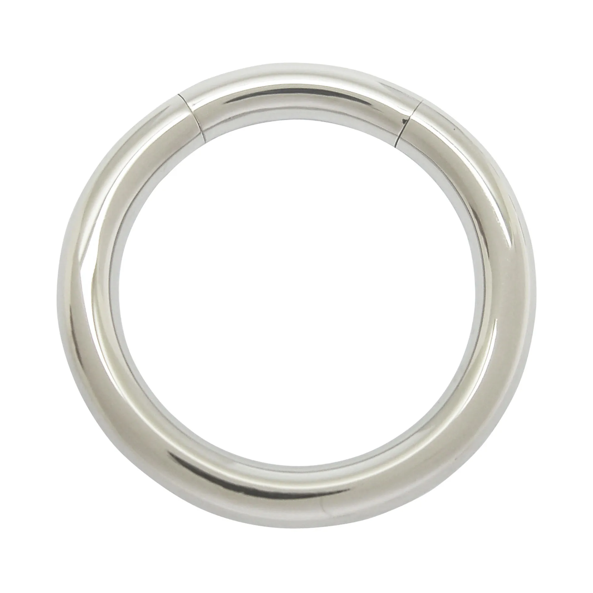 Large Gauge thick titanium body piercing jewelry segment ring nipple ring