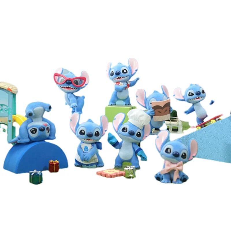 

Stitch Sticky "Hello Sticky" Series Vinyl Face Blind Box Desktop Gift Sticker Toy Collectible Figure Trendy Surprise Packaging