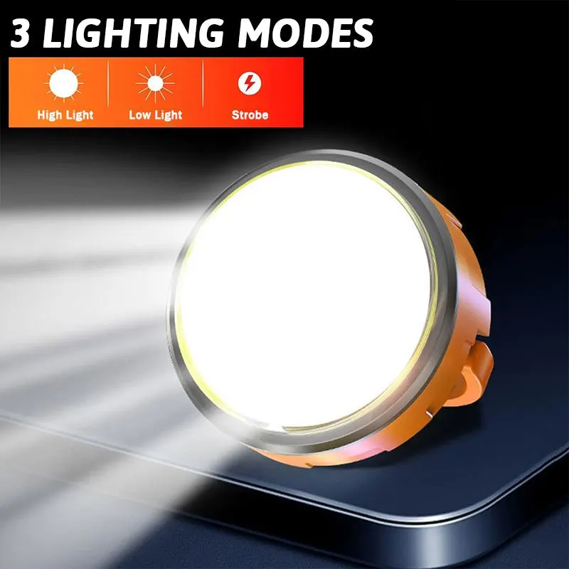 Rechargeable Mini COB Portable Lantern Outdoor Super Bright Floodlight 3 Modes Emergency Lighting Tail Magnet Work Light