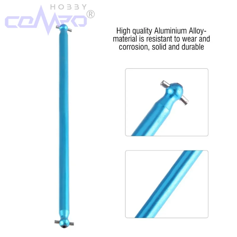 

2Pcs TT-02 Aluminum Alloy Main Transmission Propeller Central Drive Shaft for Tamiya TT02 TT02B Upgrades Parts