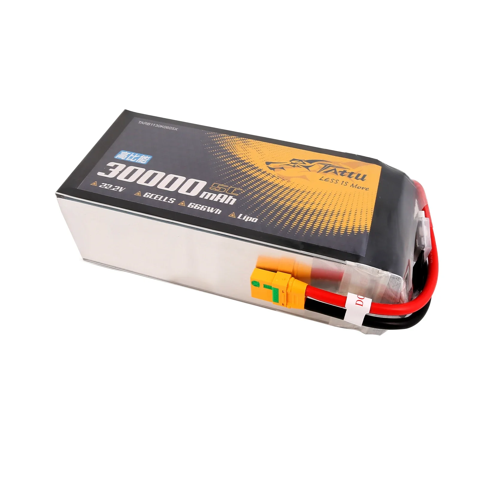 TATTU High-density Semi Solid State 6S 30000mAh 22.2V 5C  Lithium Batteries for Industrial UAV