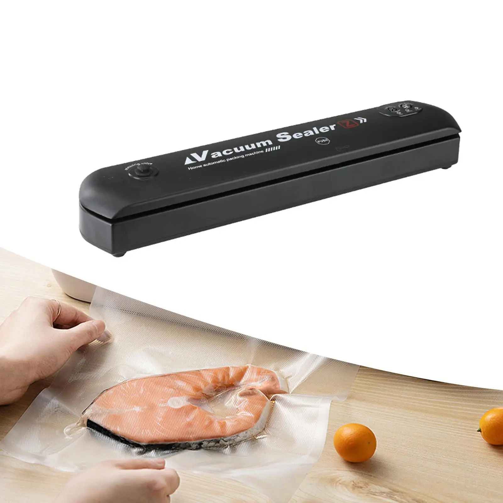 Packaging Sealer Multi Purpose Compact Design Household Chip Bag Sealer Food Vacuum Sealer for Snacks Nuts Fruits Seafood Bread