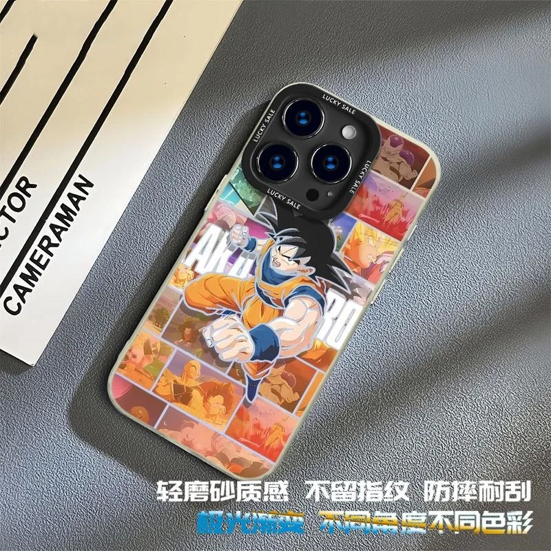 Son Goku Anime Dragon Ball Laser Phone Case for iPhone 11 12 13 14 15 16 17 Pro Max Plus Air mini 17ProMax DRAGON BALL Z Cover view 3