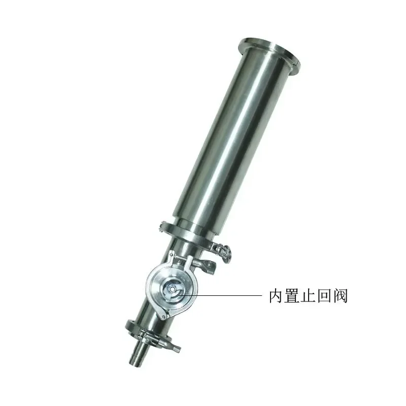 220V Vertical Piston Pump Three Way Check Valve Automatic Liquid Filling Machine for Yogurt Water Inlet Outlet Feeder