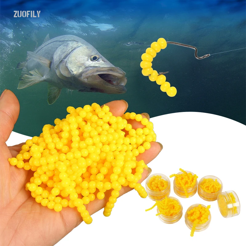 1 Bottle Corn Bead Soft Bait 2mm 3mm 4mm 5mm Floating Corn Bead Grass Carp Bait Silicone Soft Plastic Artificial Lure For Tackle