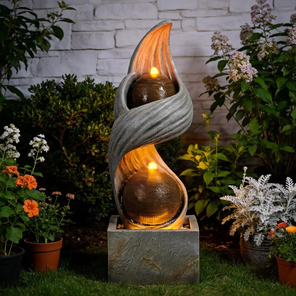 42,9 inch hoge grote waterfont - Outdoor Zen Lighting recensie en prijs