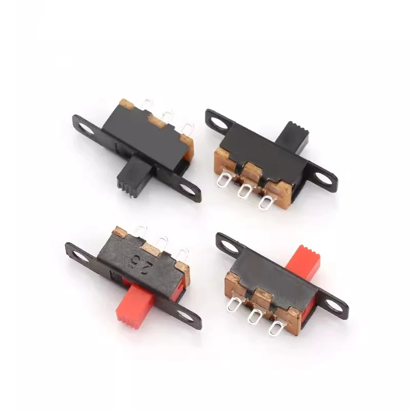 10PCS/LOT  SS12F15-G5 Toggle switch single-row in-line small micro power supply sliding push 2 gear fluctuation band