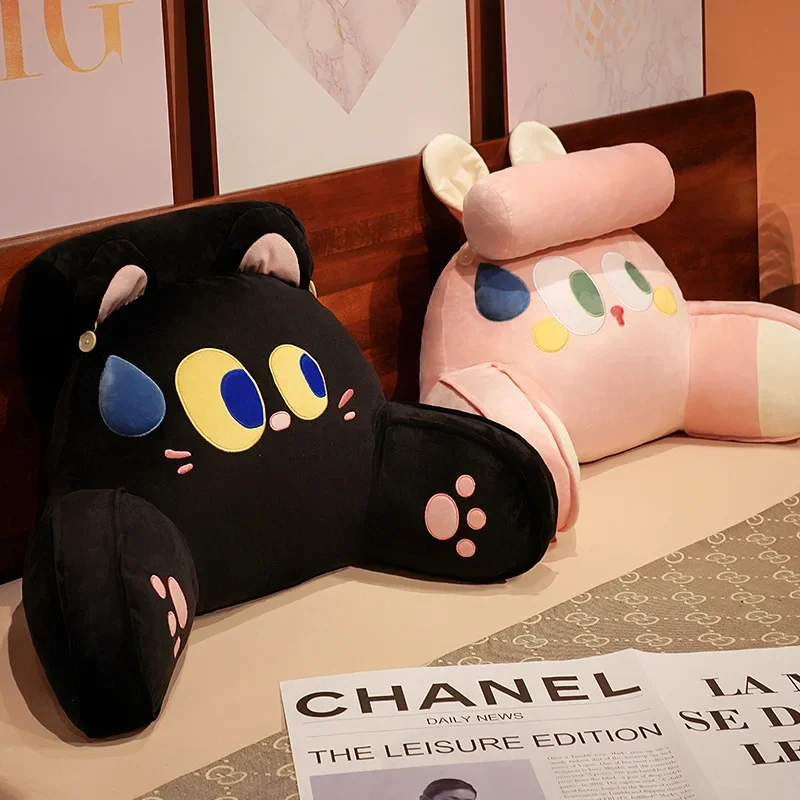 

Мягкая подушка-валик для кровати с мультяшным рисунком, офисная подушка, милая подушка для чтения в общежитии, подушка-спинка для кровати/дивана, защита поясницы