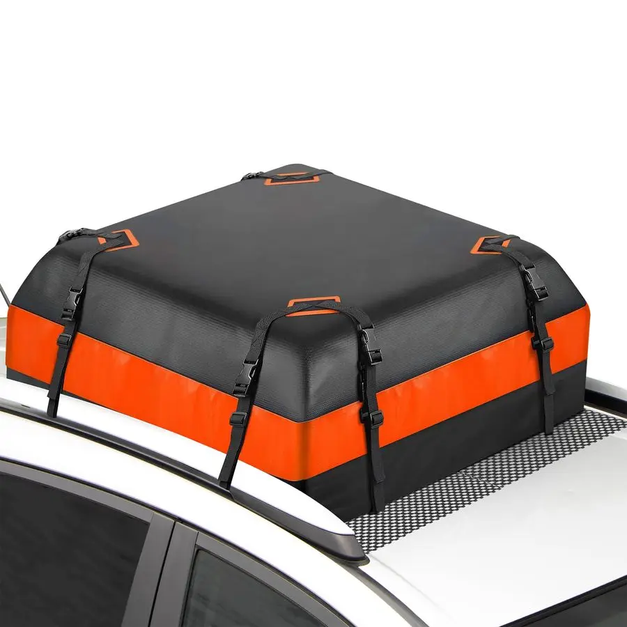 

Cubic Feet Roof Rack, Rooftop Cargo Carrier, SoftShell Carriers with AntiSlip Mat for All Cars with Without Rack