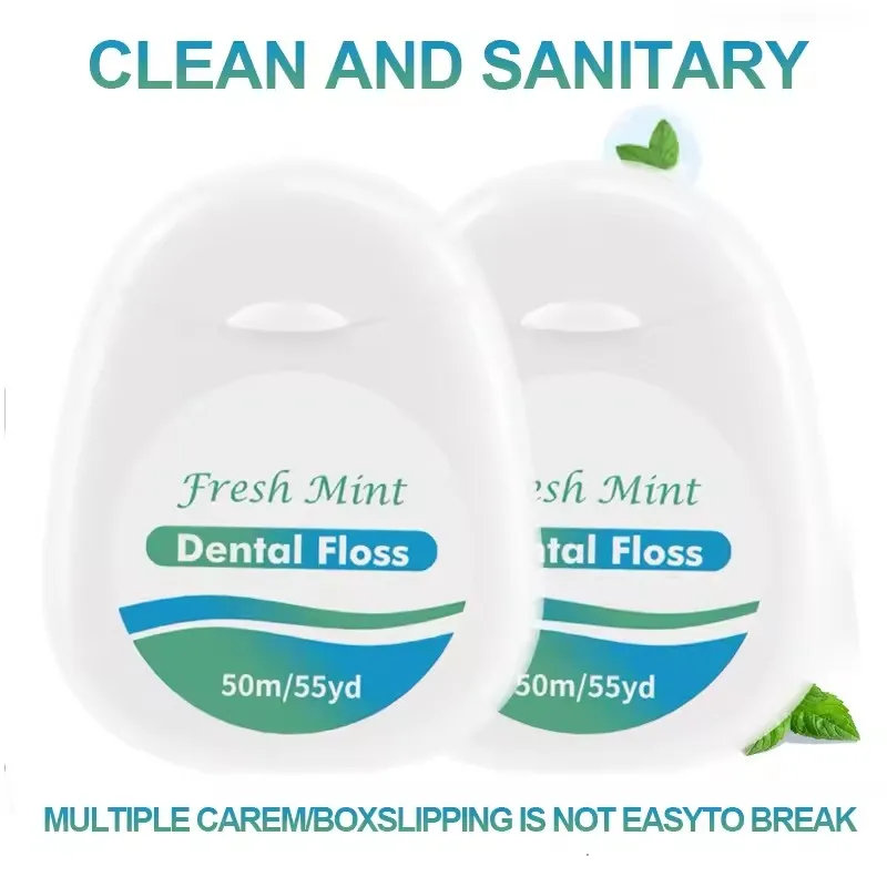 1/3/6/12Pcs White Box Dental Floss Roll Set Essential Oral Hygiene Tools for Adults, Includes Interdental Brushes Home Daily Use