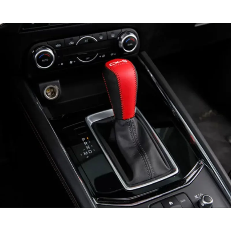 Leather Gear Shift Knob Cover For Suzuki vitara 2017 2018 2018 2019 2020-2025 Automatic Hand-Stitched DIY Gear Shift Collars