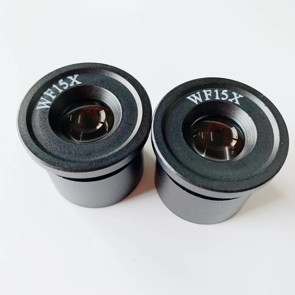 2 PCS Widefield  Angle WF15X Eyepiece Stereo Microscope 30.5mm Mounting Diameter