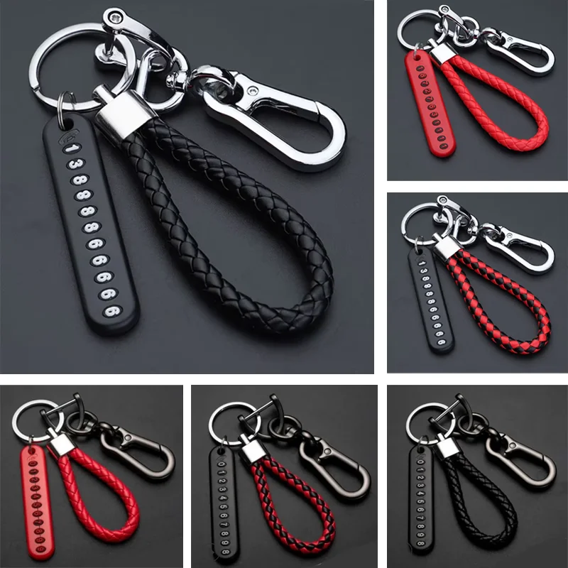 

Car Key Chain High-quality Fashion Anti-lost Key Lanyard Pendant Women Men Universal Best Christmas Gifts Auto Accessories