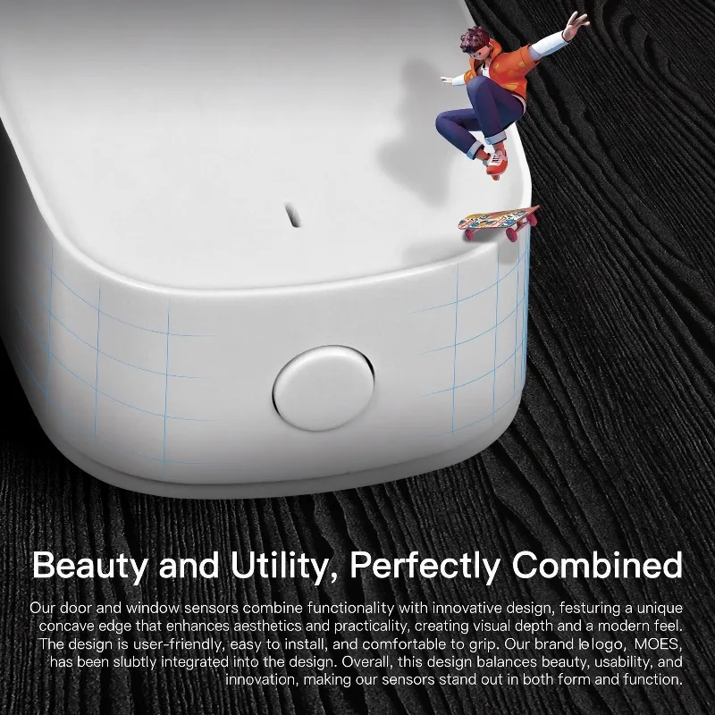 ZigBee Door Window Sensor Smart Home Wireless Security Alarm APP Remote Control Works with Alexa Google Home