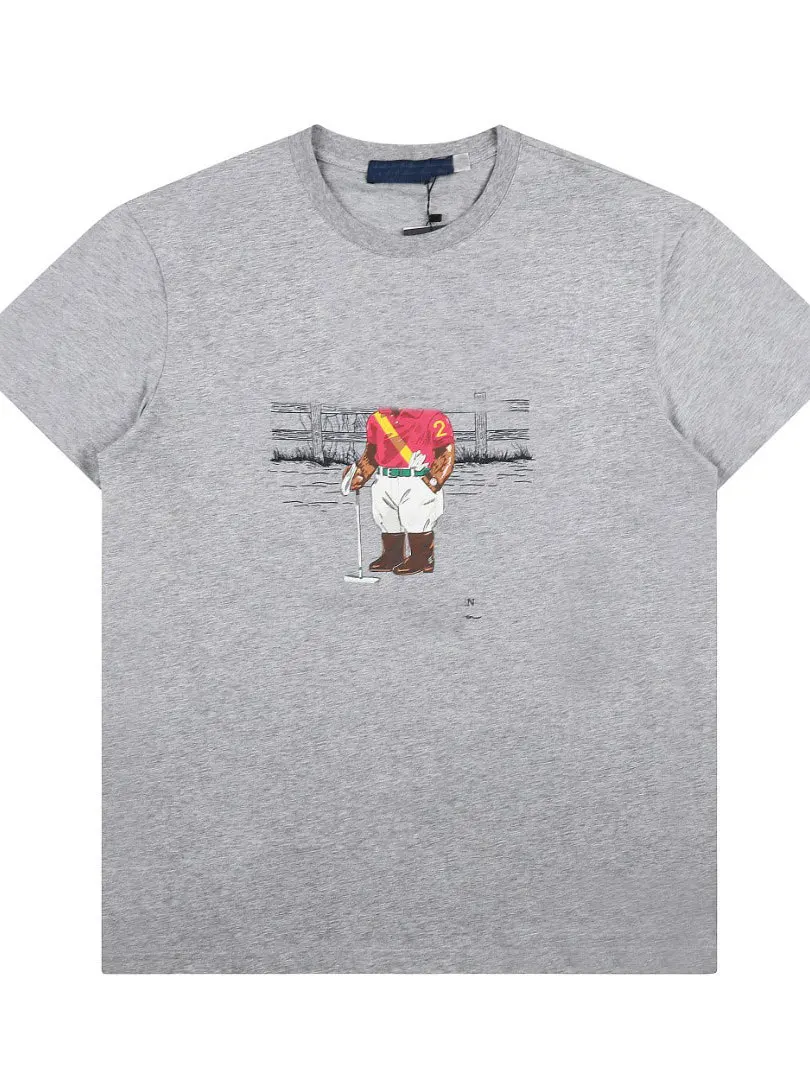 Women's round Neck Short Sleeve T-Shirt 2026 Cartoon Style Printed Casual Cotton Top Gray Versatile Comfortable Breathable
