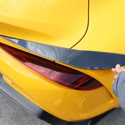 For Toyota GR Supra MK5 A90 2019-2023 PVC Black Car Rear Tail Light Eyebrow Decorative Sticker Car Accessories