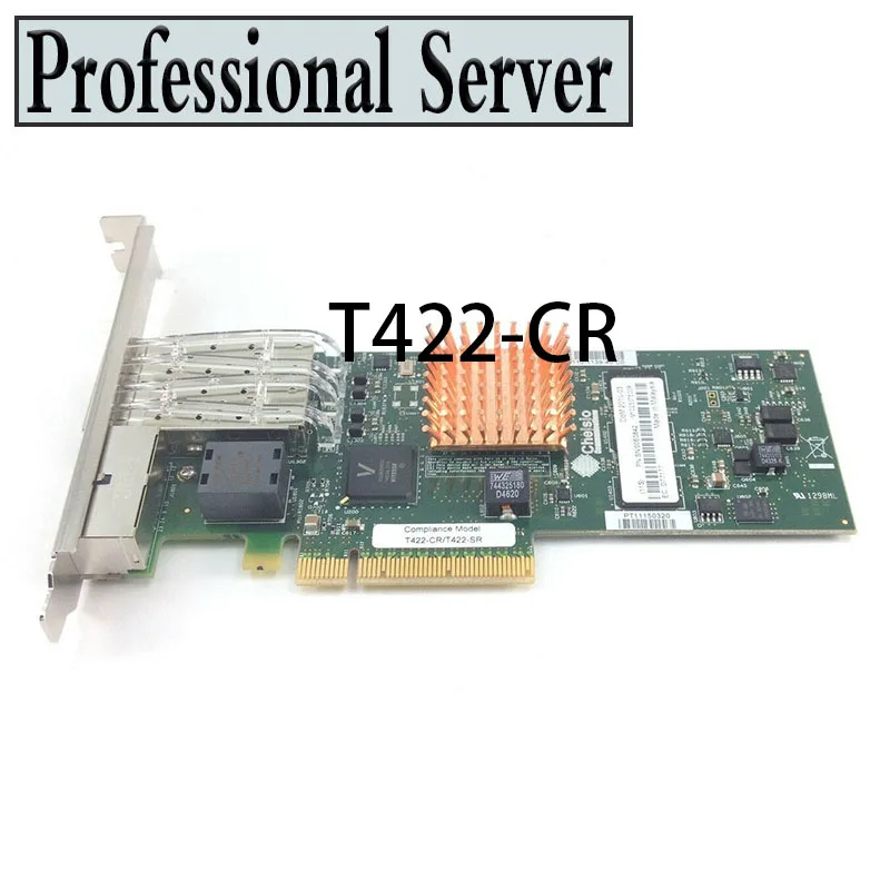 

CHELSIO T422-CR T422-SR QUAD-PORT 2x 1GBE/2x 10GBE ETHERNET UNIFIED WIRE ADAPTER