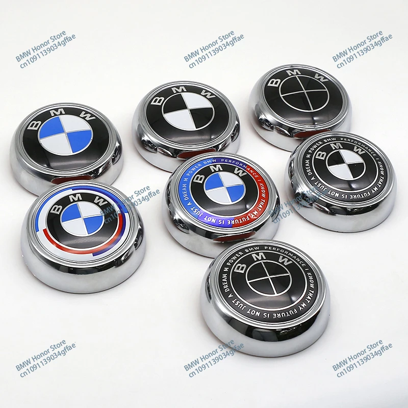 3D ABS Chrome Black Rear Trunk Emblem Badge With Base For BMW Blue and White Logo X6 E71 F16 X3 F25 X5 E70 F15 X4 F26