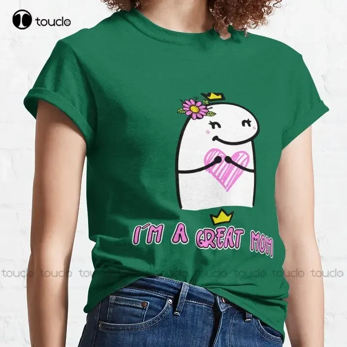 Flork I'M A Great Mom Meme  Classic T-Shirt Large Size Mens Shirt Cotton Outdoor Simple Vintage Casual Tee Shirts Xs-5Xl