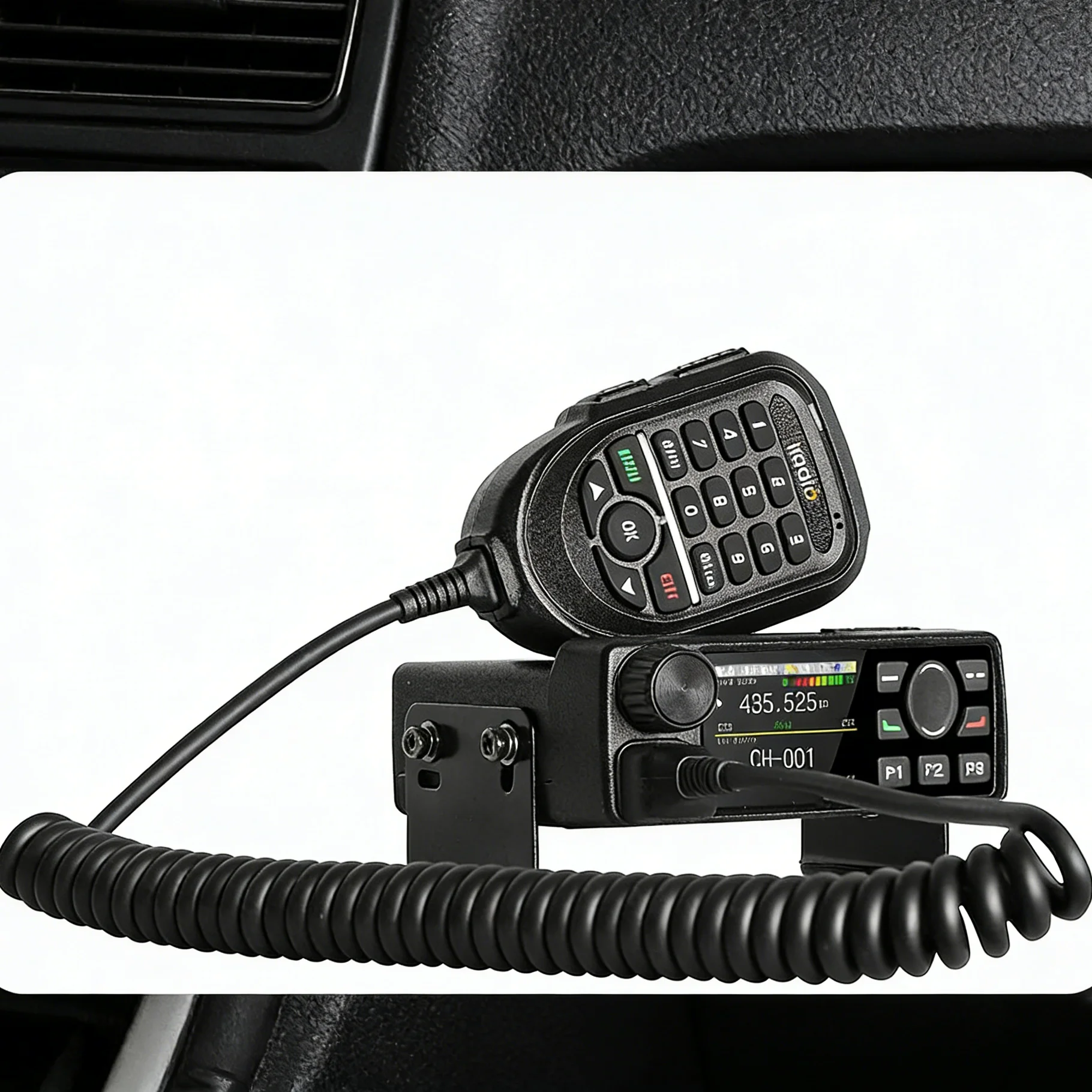 

Iradio 25W Dual Band Mobile Car Radio VHF UHF 136-174/400-480MHz Dual Display Walkie Talkie AM FM NOAA Weather Alert 999 Channel