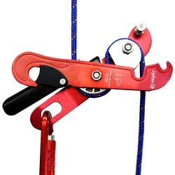 25KN Climbing Tree Caving Descender Rappelling Equipment for Ropes 0.35~0.5 INCH