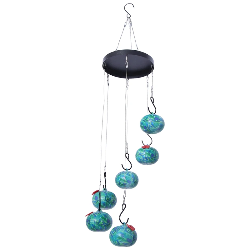 2 Piece Wind Chime Bird Feeder, Outdoor Bird Feeder As Shown Charming Wind Chime Bird Feeder