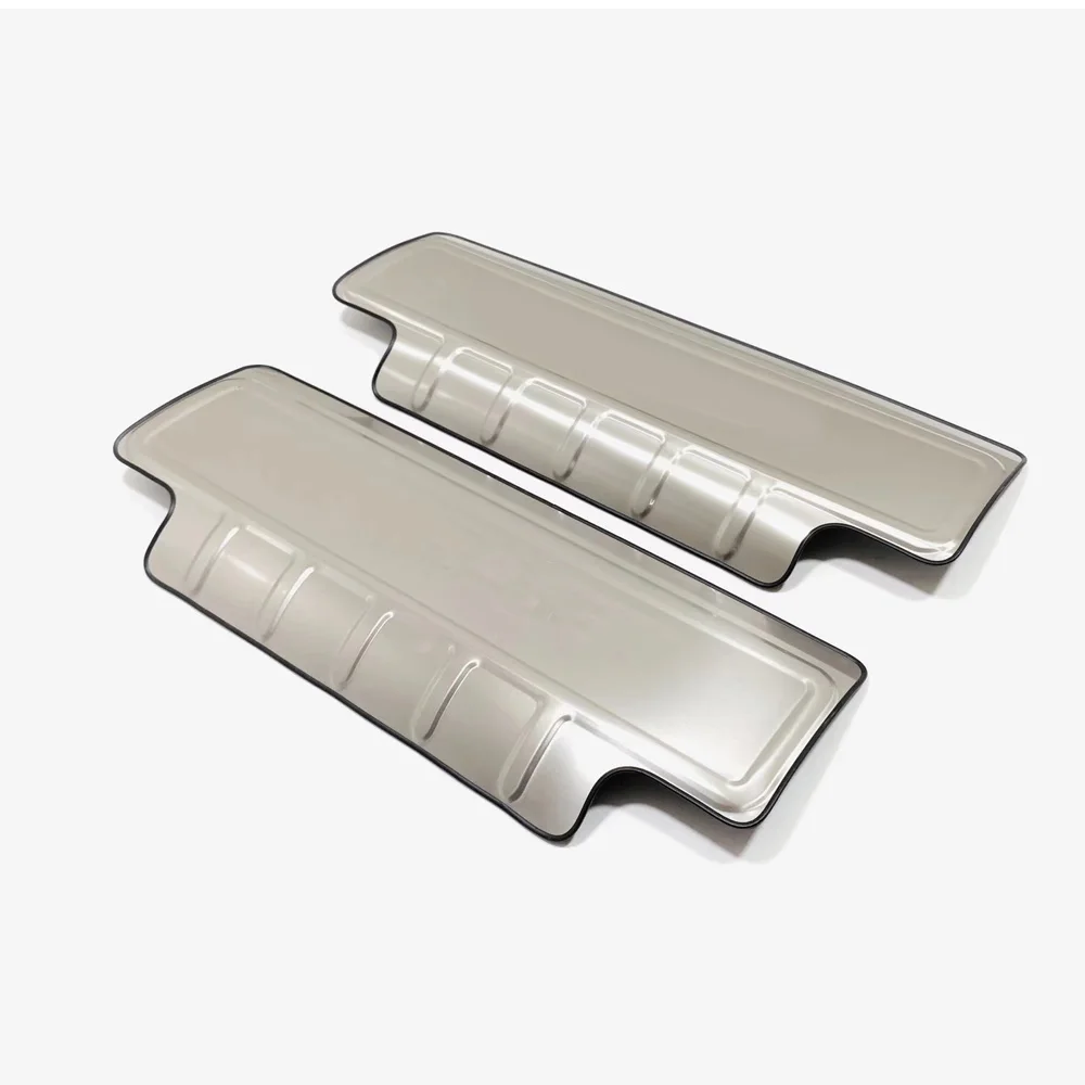 Stainless Steel Car Seat Back Anti-kick Board Panel Covers Decoration Accessories Stickers 2Pcs For Toyota Sienna 2021 2022 2023 - view 5