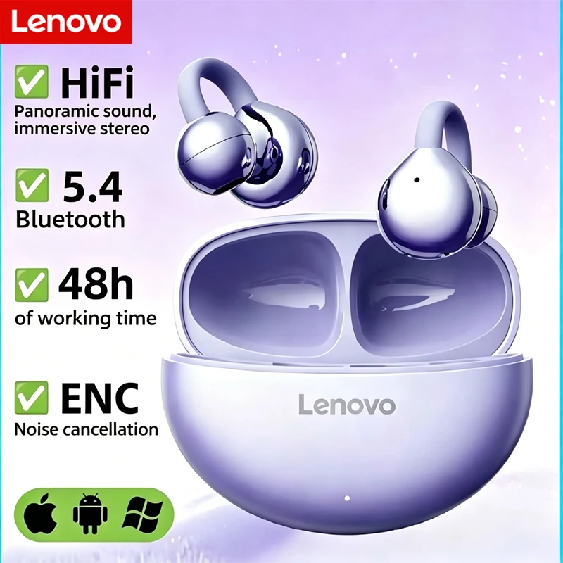 Lenovo TA410 TWS Wireless Game Bluetooth Headset Panoramic Space Sound Effect Long Battery Life HD Voice Fashion Bluetooth  NEW