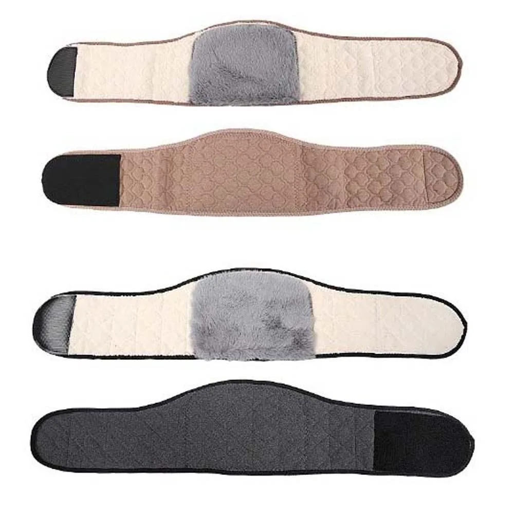 Imitation Cashmere Warm Waist Support Belt Spine Support Fur Lumbar Brace Camel Color Warmer Winter Fur Waist Belts Winter