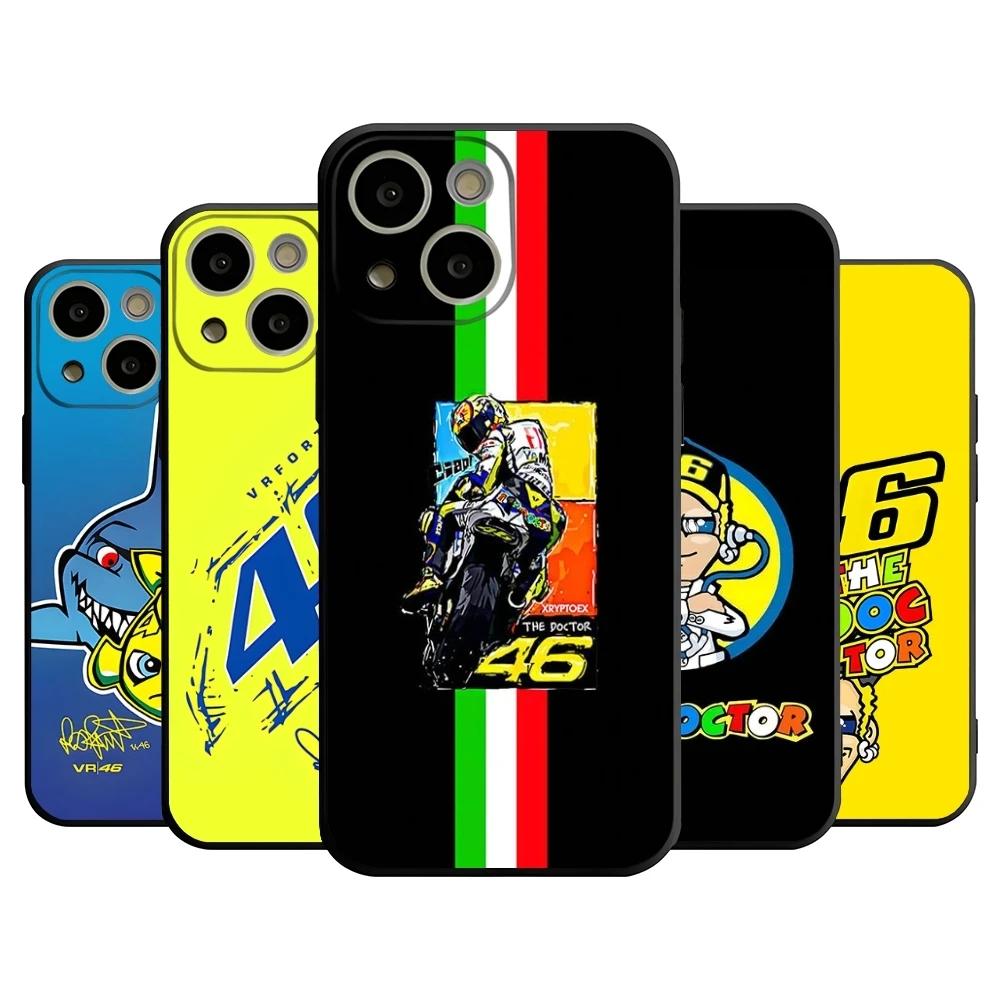 Moto Gp R-Rossi Cool 46 Phone Case For 14 Pro Max For Apple Iphone 16 15 Po Max 12 Mini 11 13 Pro Xr X Xs 8 7 Plus Back Cover