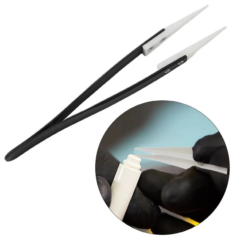 

Tweezers Ceramic Tweezers Heat Resistant Non-Conductive Stainless Steel Body Multifunction Industrial Hand Tools Kits LK-AA304