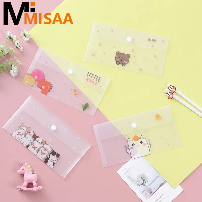 Face Mask Holder Dustproof Portable Mask Storage Bag Pouch Pollution-free Cartoon Cat Pencil Bags For Kid Waterproof